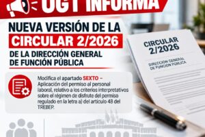 Nueva versión de la Circular 2/ 2026 referente al disfrute de permisos
