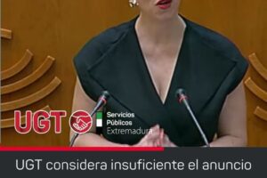 UGT critica a Guardiola que su anuncio para ATEs e ILSEs sea insuficiente y exige una contratación al 100%