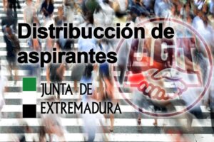 #JuntaDeExtremadura | Distribución de aspirantes. Auxiliar de Enfermería