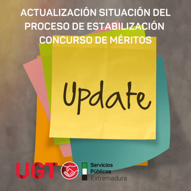 Lee más sobre el artículo Actualización. Proceso de Estabilización. Concurso de Méritos