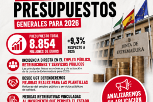 La Junta de Extremadura aprueba la Ley de Presupuestos Generales para 2026
