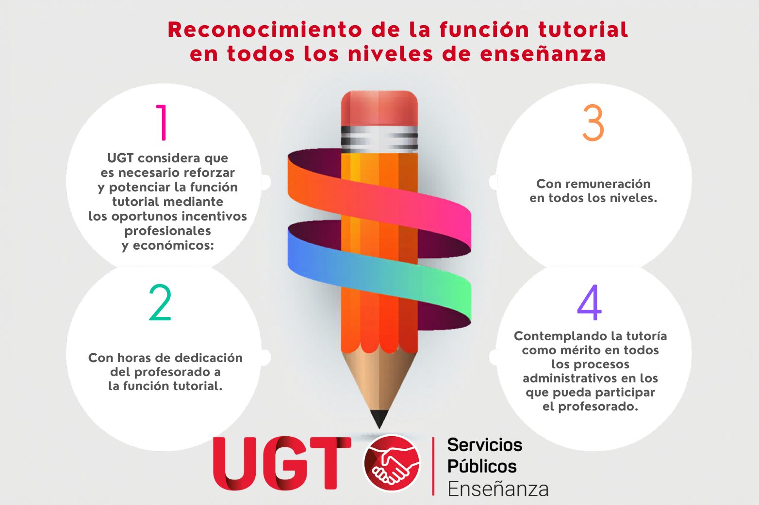 UGT SP reivindica la compensación económica de las tutorías en todos los niveles educativos