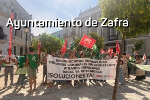 UGT advierte al Gobierno municipal de Zafra: las movilizaciones continuarán si no hay compromisos reales
