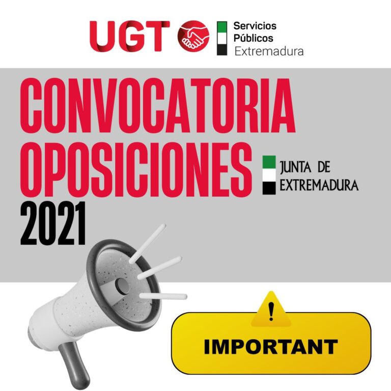 Lee más sobre el artículo Publicación de Órdenes en el DOE para Pruebas Selectivas de Personal Funcionario y Laboral. Oferta de Empleo Público 2021