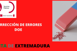 Corrección de Errores. Tribunal de Ordenanza. Proceso de Estabilización. Concurso- Oposición