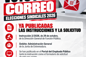 Voto por correo. Elecciones sindicales 2026