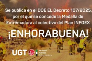 Se publica en el DOE EL Decreto 107/2025, por el que se concede la Medalla de Extremadura al colectivo del Plan INFOEX