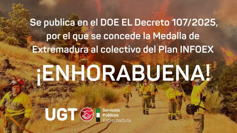 Lee más sobre el artículo Se publica en el DOE EL Decreto 107/2025, por el que se concede la Medalla de Extremadura al colectivo del Plan INFOEX