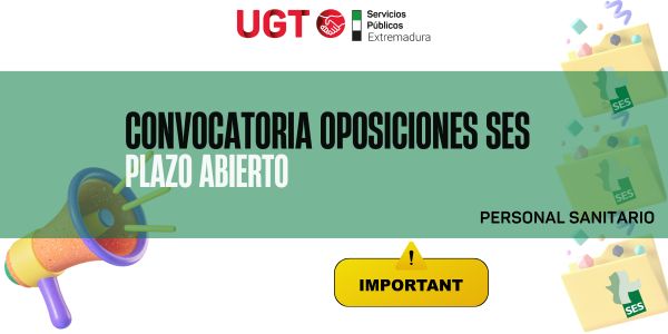 Lee más sobre el artículo #UGTSalud | Convocatoria de Oposiciones SES: Personal de Gestión y Servicios