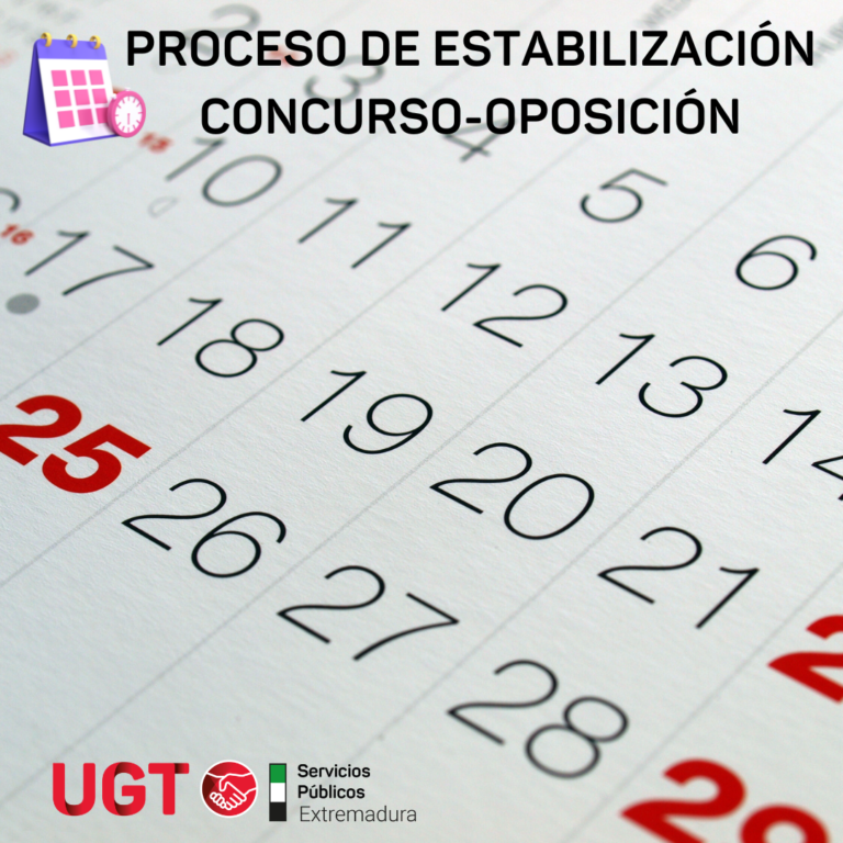 Lee más sobre el artículo Listas Definitivas y fechas de exámenes. Personal funcionario Concurso Oposición. Proceso de  Estabilización