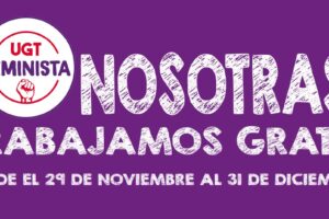 Desde el 29 de noviembre hasta el 31 de diciembre, las mujeres españolas trabajamos gratis