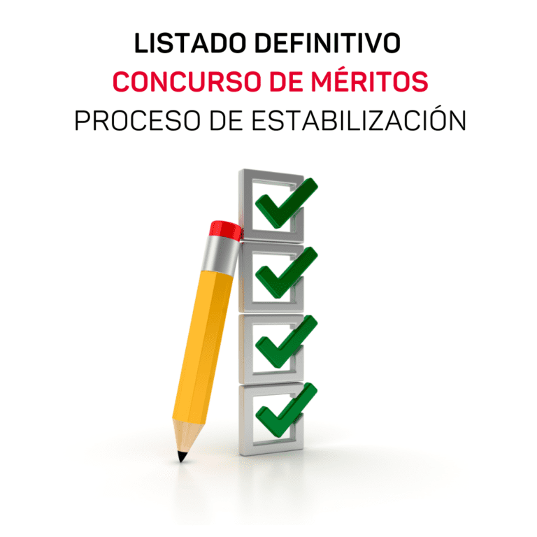 Lee más sobre el artículo Publicaciones definitivas. Concurso de Méritos. Proceso de Estabilización