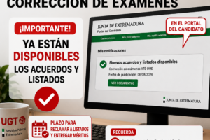 Publicación de notas de la oposición a Titulado de Grado Medio ATS-DUE