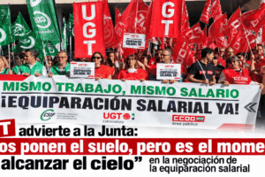 UGT valora la convocatoria de la mesa del 15 de octubre como fruto de la movilización, pero mantiene las concentraciones