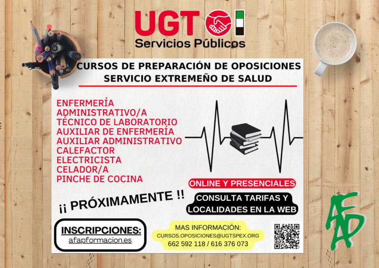 Lee más sobre el artículo #UGTFormación | Cursos de preparación de oposiciones SES 