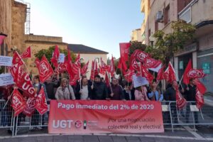 UGT exige en la Asamblea el abono inmediato de la deuda del 2% de 2020 en una única anualidad