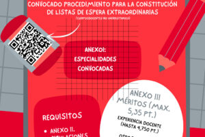 #UGTEnseñanza | Listas de espera extraordinarias