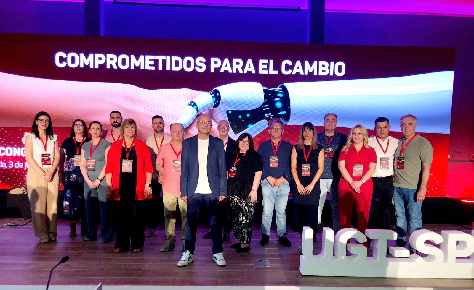 En este momento estás viendo Manuel Fernández Colomo, secretario general de UGT Servicios Públicos Extremadura, revalida su liderazgo con el 93,10% de apoyo en el II Congreso Regional bajo el lema “Comprometidos para el cambio”