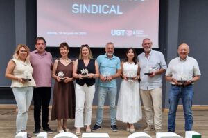 UGT Servicios Públicos Extremadura rinde homenaje a su equipo saliente en un acto de reconocimiento sindical