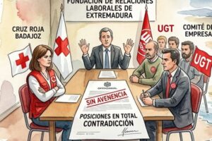 La mediación en el conflicto laboral en Cruz Roja Badajoz finaliza sin acuerdo y con más de 80 demandas pendientes de suspensión