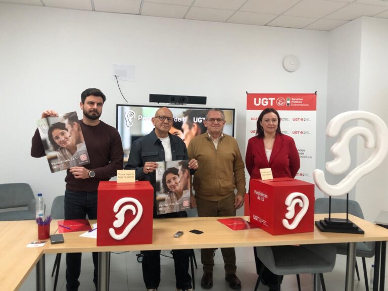 Lee más sobre el artículo UGT lanza la campaña “Pendientes de ti” para escuchar a los empleados públicos extremeños y llevar sus demandas a la negociación
