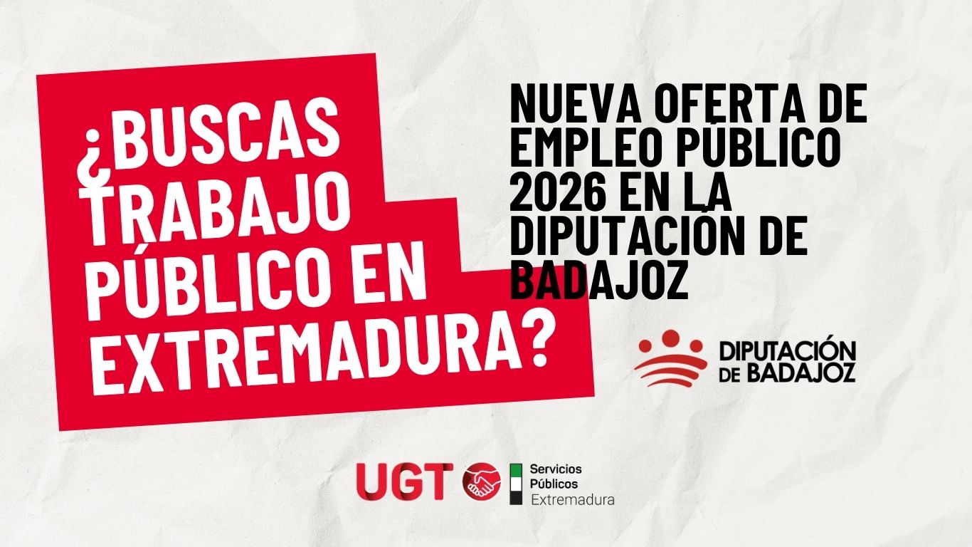 Oferta de Empleo Público 2026 de la Diputación de Badajoz y sus organismos autónomos