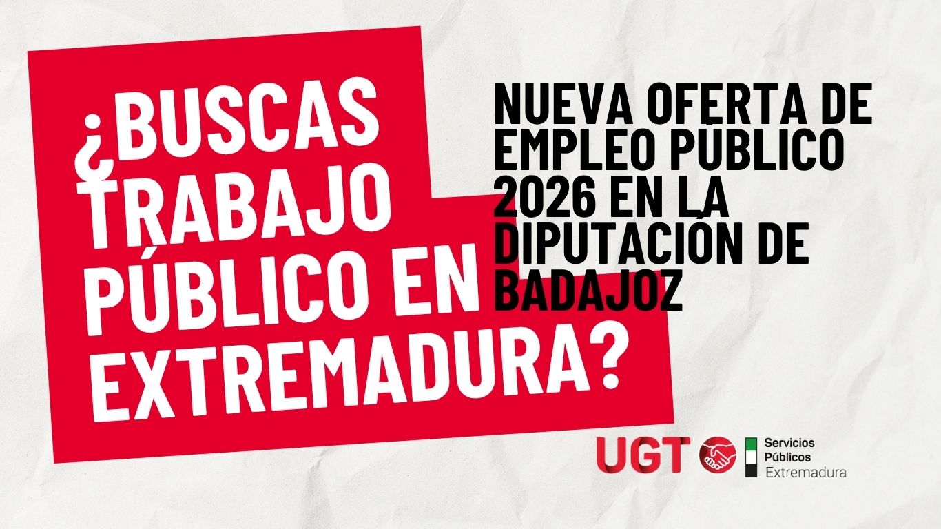 Oferta de Empleo Público 2026 de la Diputación de Badajoz y sus organismos autónomos