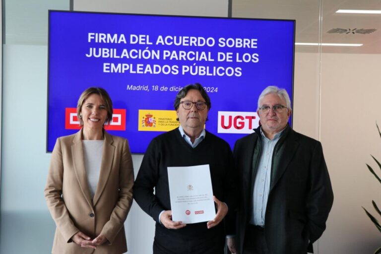 Lee más sobre el artículo #UGTAGE| Se logra recuperar la jubilación parcial para el funcionariado y el personal estatutario