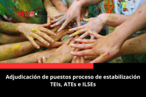 Adjudicaciones de puestos en los procesos de estabilización. TEIs, ATEs e ILSEs