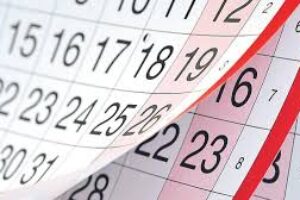 Calendario días festivos para el año 2024