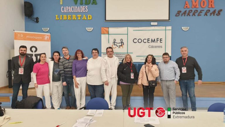 Lee más sobre el artículo UGT gana las elecciones sindicales en Cocemfe Cáceres