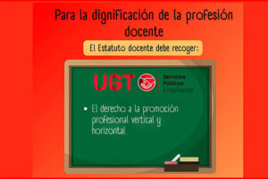 #UGTEnseñanza | El Estatuto Docente debe recoger el reconocimiento de la promoción profesional