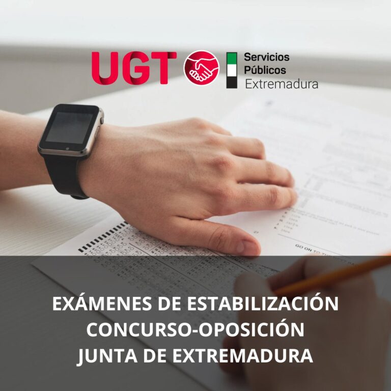 Lee más sobre el artículo #UGTInforma | Listas definitivas estabilización concurso-oposición y lugar, día y hora del ejercicio