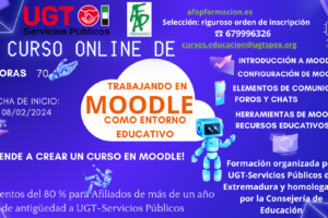 Curso Homologado por la Consejería de Educación: «Trabajando en Moodle como Entorno Educativo»