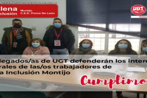 #UGTDependencia | #UGTExtremadura gana las elecciones sindicales en Plena Inclusión Montijo