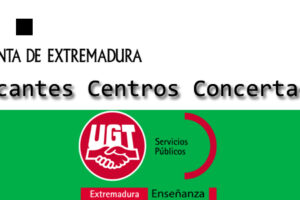 #UGTConcertada #Empleo|  Convocatoria de plaza vacantes de ESO/Bachillerato en el Colegio «Ntra. Sra. de la Asunción» de Badajoz.